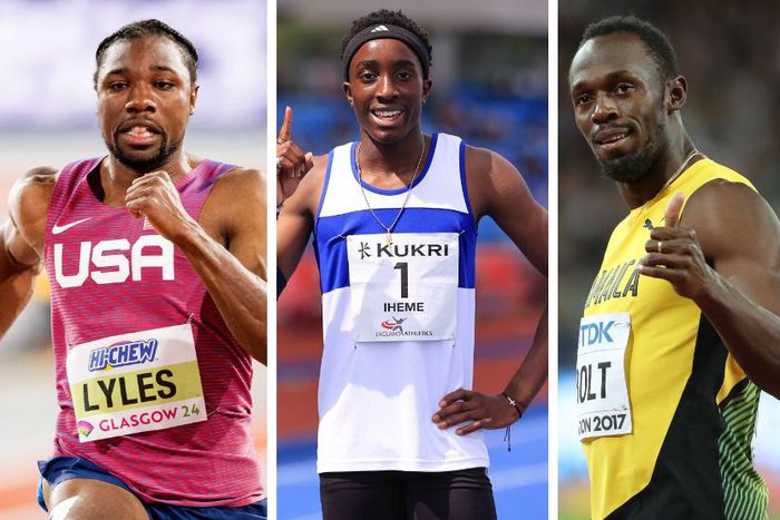 How does Divine Iheme stack up against Usain Bolt & Noah Lyles
