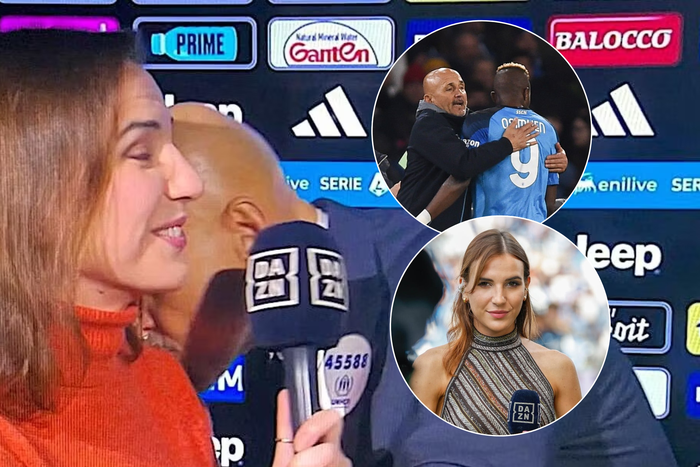 Luciano Spalletti: Italian reporter DENIES harassment claims after Osimhen's former coach kissed her on live TV