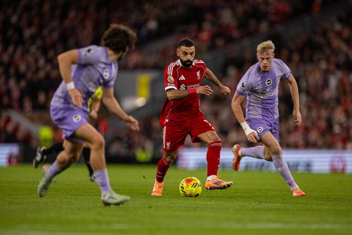 Mohamed Salah of Liverpool vs Brighton | Image credits: Imago
