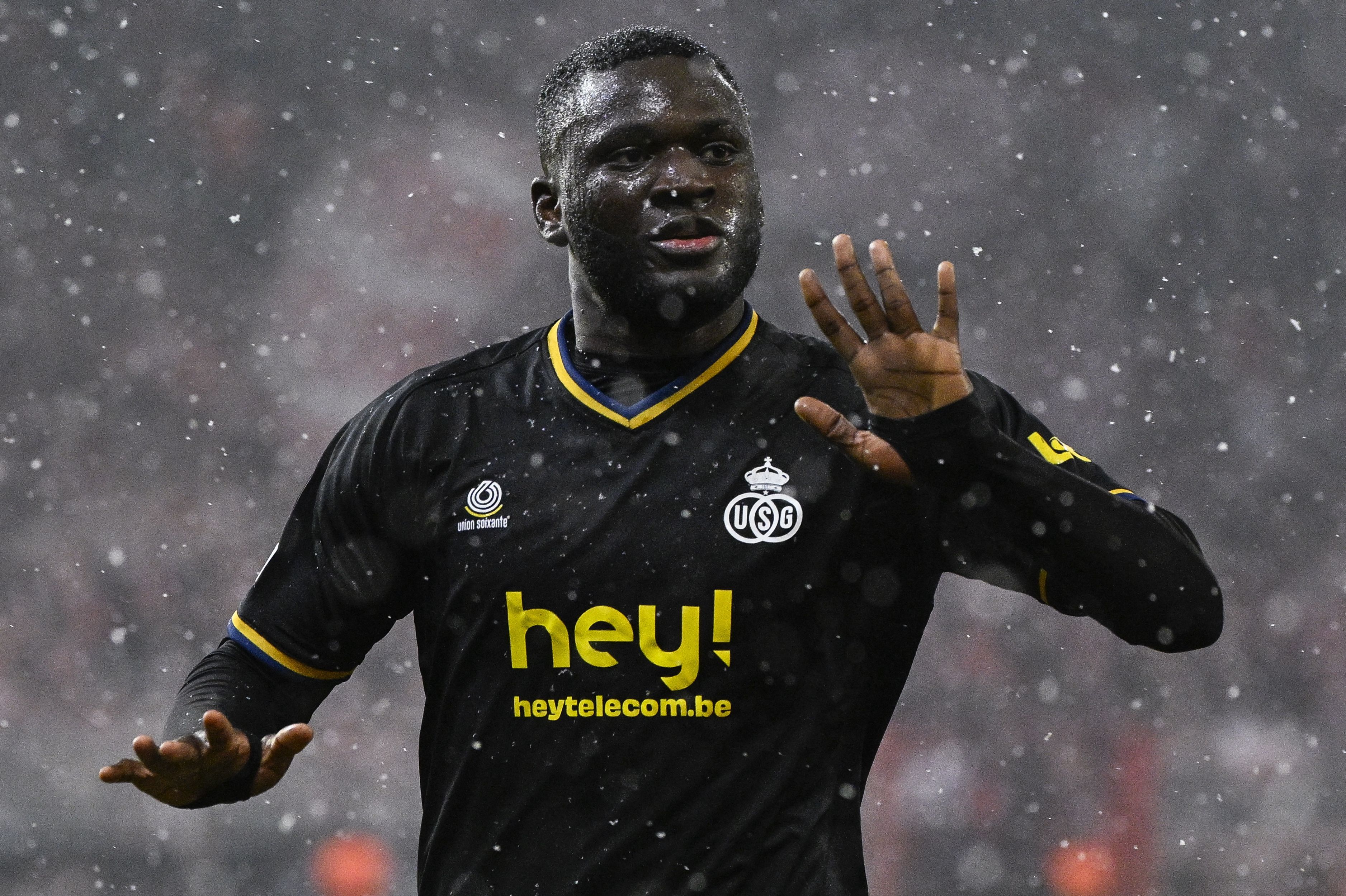 Genk, Belgium. 06th May, 2023. Union's Teddy Teuma holds the ball