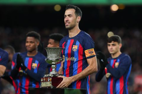 Barcelona dropped three places in the top 10 richest football clubs in the world list _Sergio_Busquets_Spanish_Super_Cup_Barcelona