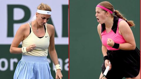 4 first-time stats in the incredible third-round match between Kvitova and Ostapenko at Indian Wells
