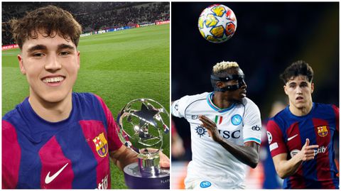UCL: Barca teen named man of the match after using Super Eagles' Osimhen to shine