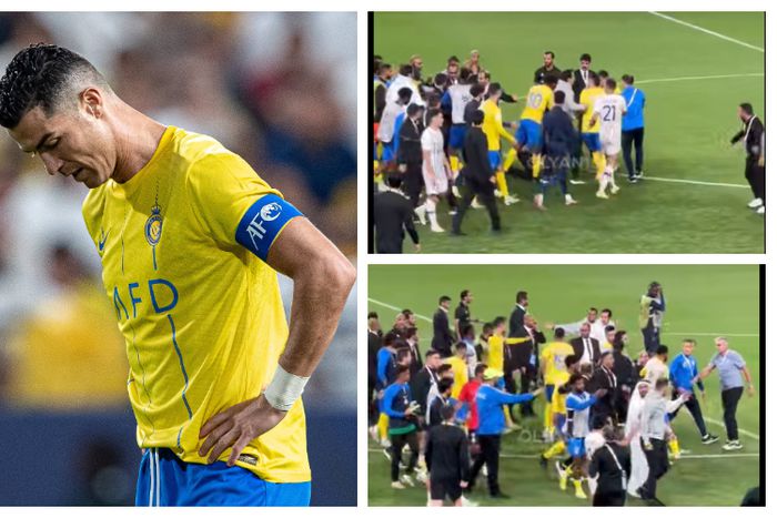 Al Nassr's break-out fight with the Al Ain players