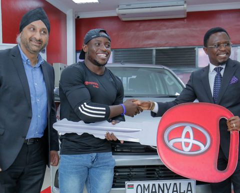 Ferdinand Omanyala officially unveils money-minting partnership with global car manufacturer