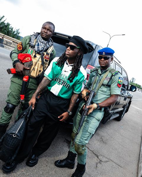 After 4 days, Kai Cenat departs Nigeria for Ghana showing off a Super Eagles jersey.