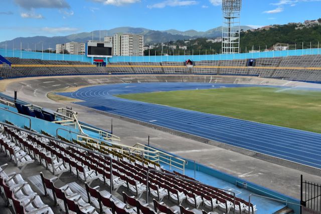 Pulse Sports kenya.  Jamaica National stadium.  Jamaica Boys and Girls Championships. Grand Slam Track. Michael Johnson.