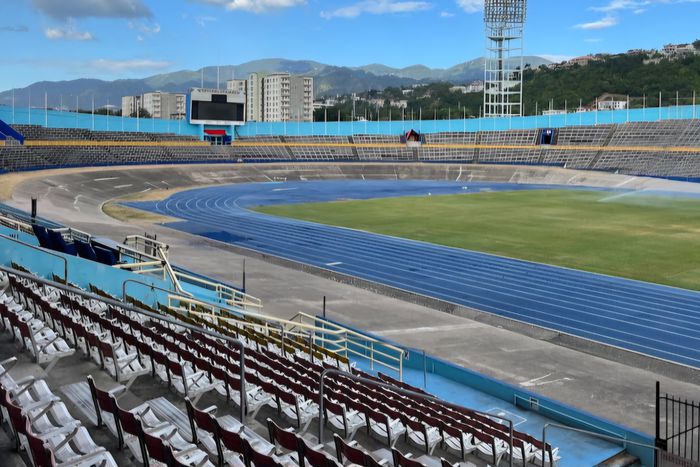 Pulse Sports kenya.  Jamaica National stadium.  Jamaica Boys and Girls Championships. Grand Slam Track. Michael Johnson.