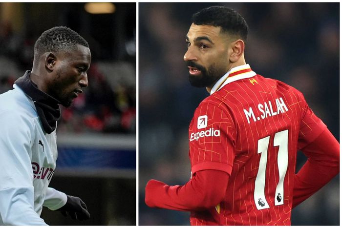 Guirassy (left) and Salah are the only Africans in this exclusive UCL list.