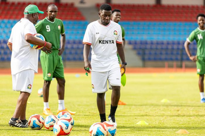 Harambee Stars. Francis Kimanzi.  Harambee Stars coach . Benni McCarthy. Kenya national football team.