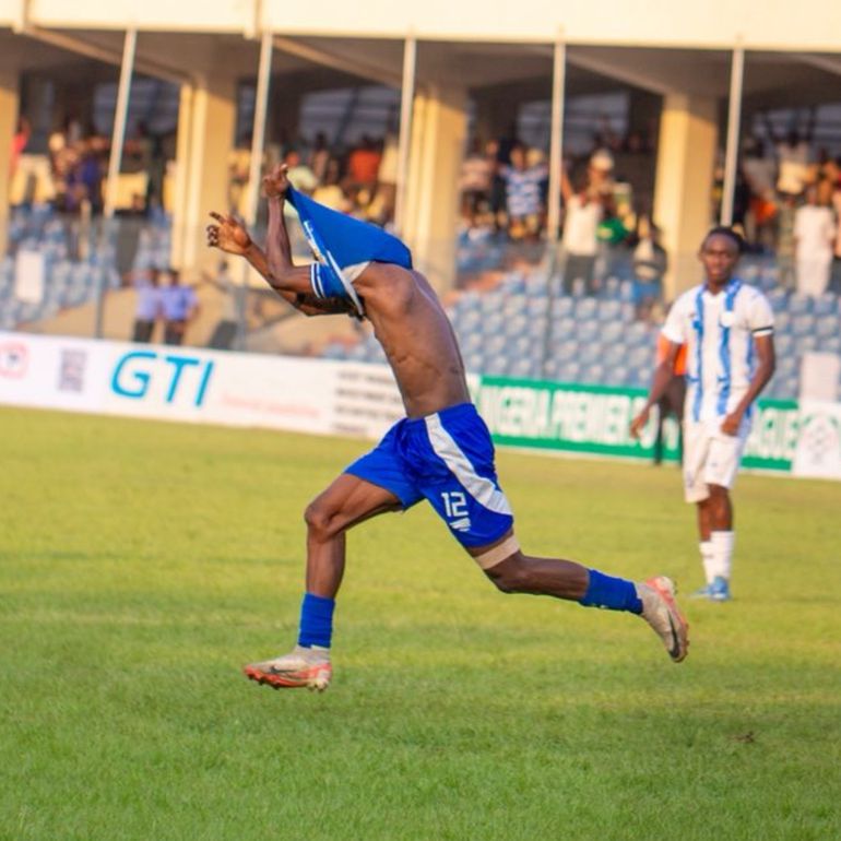 Late madness in Ibadan after Adegoke's dramatic winner.
