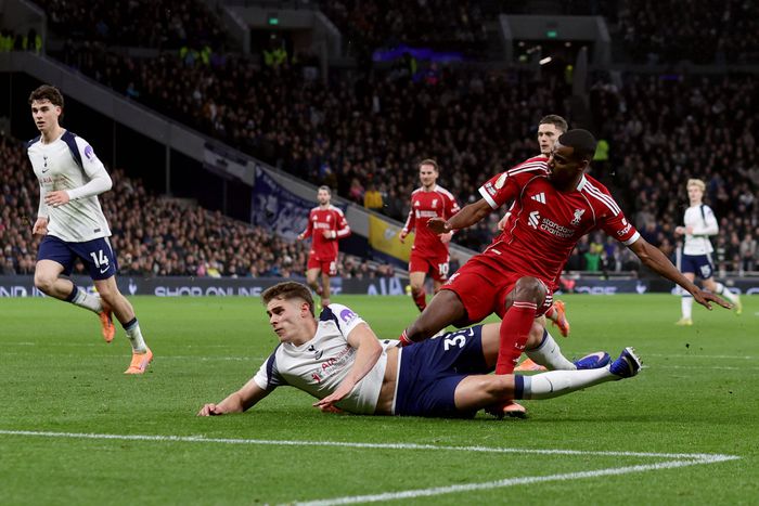 Liverpool vs Tottenham Hotspur in Premier League action
