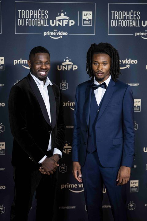 Marcus Thuram (L) and Khephren Thuram (R) sons of Lilian Thuram