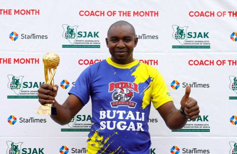 Butali Sugar Warriors coach Zack Aura bags February SJAK Coach of the month