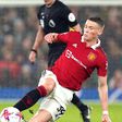 Scott McTominay of Manchester United in action against Everton.