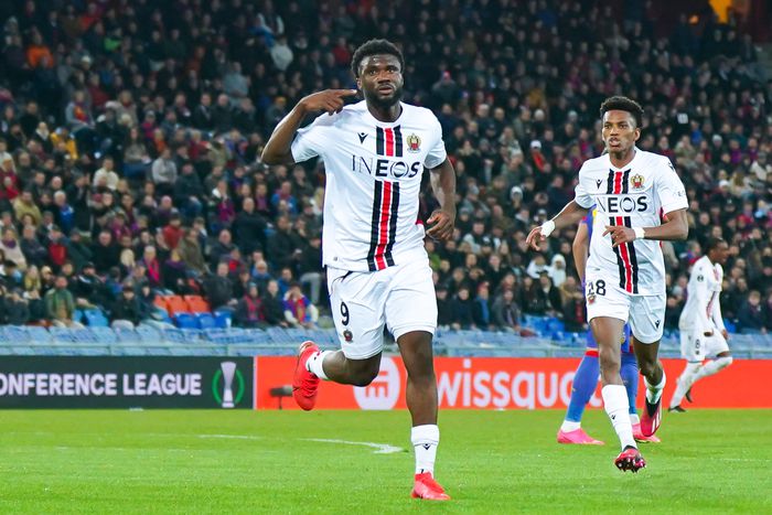 Terem Moffi's strike against Basel was named UECL goal of the season