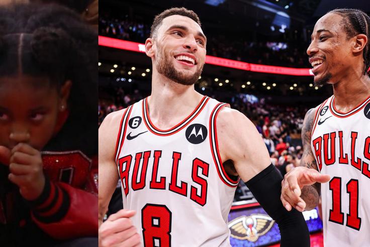 LaVine, DeRozan and his daughter lead Bulls to victory against Raptors