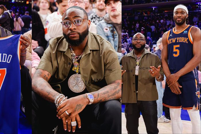 It was a Nigerian flavor as Davido met up with Precious Achiuwa and OG Anunoby Jr at a New York Knicks and Brooklyn Nets NBA derby.
