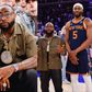 It was a Nigerian flavor as Davido met up with Precious Achiuwa and OG Anunoby Jr at a New York Knicks and Brooklyn Nets NBA derby.