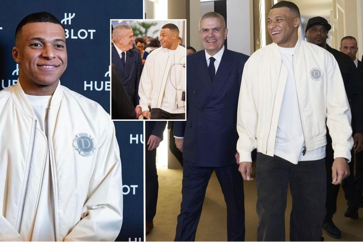 Madrid-bound Mbappé poses with Hublot CEO during Watches and Wonders event