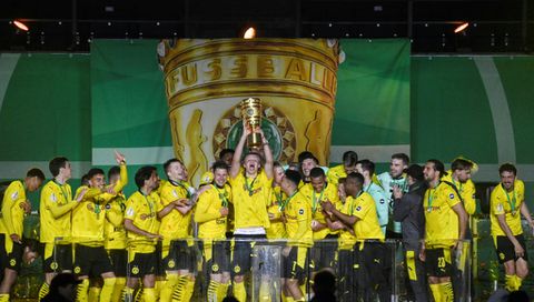 Haaland, Sancho score two each as Dortmund win German Cup final