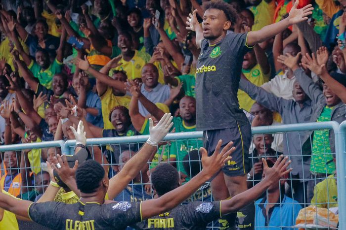 Yanga players celebrating