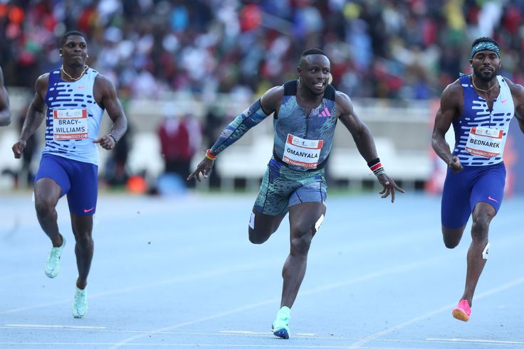 Ferdinand Omanyala wins the 2023 Kip Keino Classic.