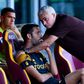 AS Roma coaches Salvatore Foti and Jose Mourinho