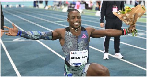 Ferdinand Omanyala shuts doubters up, blazes to world lead at Kip Keino Classic