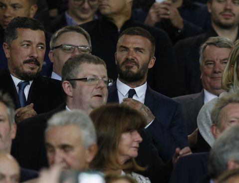 David Beckham at Old Trafford in 2018