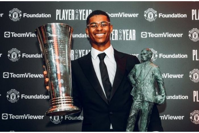 Marcus Rashford is Manchester United's current Player of the Season from last campaign