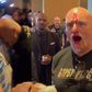 Blood flows as John Fury father of Tyson Fury father headbutts Oleksandr Usyk's team member in clash.