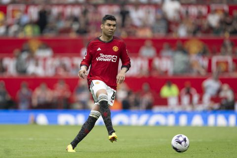 Casemiro in action for Man United