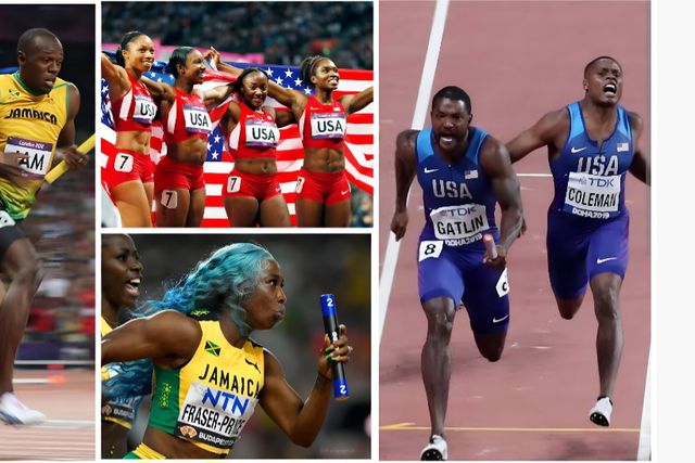 From Usain Bolt-anchored Jamaican team to Tyson Gay's stripped USA team, discover the greatest relay teams of all time.