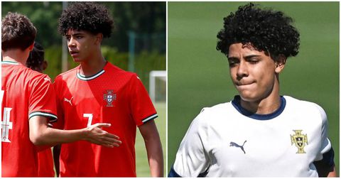 Like father, like son! Cristiano Ronaldo's 14-year-old boy makes Portugal debut in resounding 4-1 win