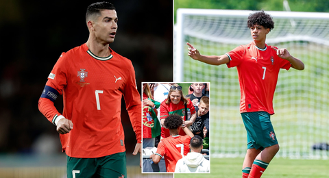"Very proud of you" - Cristiano Ronaldo expresses delight as his 14-year-old son makes his international debut vs Japan