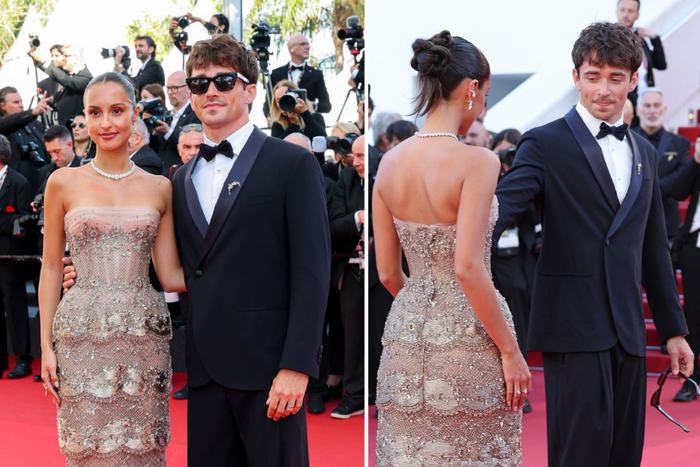 Charles Leclerc and wife Alexandra dazzle at Cannes Film Festival in first appearance since their wedding