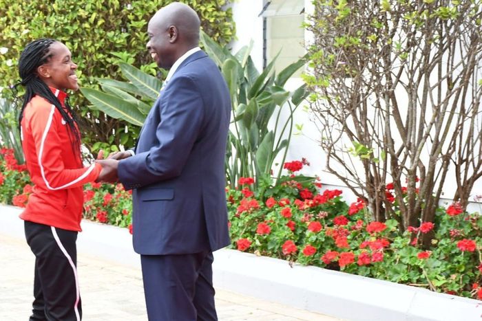 Rigathi Gachagua and Faith Kipyegon