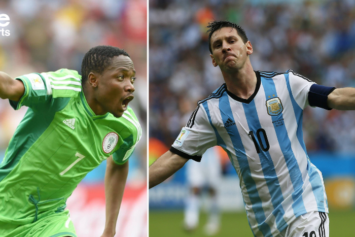 Ahmed Musa went toe to toe with Lionel Messi in the 2014 FIFA World Cup group stage game between Nigeria and Argentina