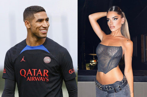 Hakimi enjoys pre-season holiday with new babe in Miami