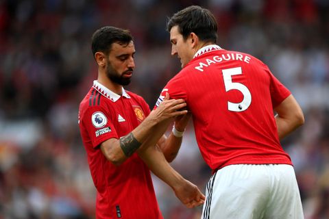 Man United captain and vice captain Harry Maguire and Bruno Fernandes