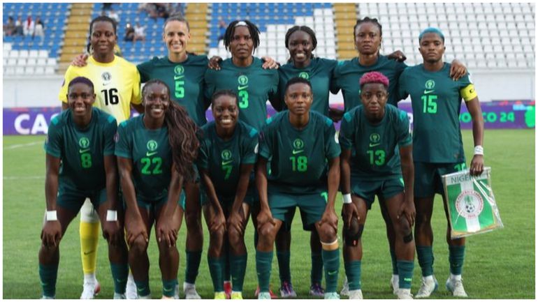 Super Falcons at WAFCON 2024.