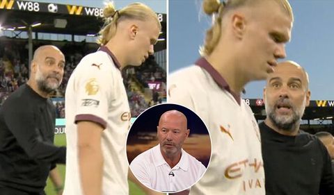 'I'd have said two words to him and one of them would have been off!' Alan Shearer wades into Guardiola-Haaland public spat