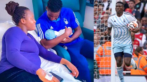 Taiwo Awoniyi: Super Eagles star welcomes baby boy after goal for Nottingham Forest against Arsenal