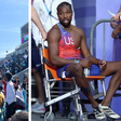 Botswana citizens mock Noah Lyles on a wheelchair during Letsile Tebogo's victorious homecoming ceremony