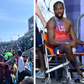 Botswana citizens mock Noah Lyles on a wheelchair during Letsile Tebogo's victorious homecoming ceremony