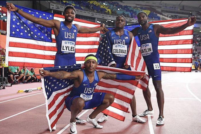 Christian Coleman. Noah Lyles. Justin Gatlin.
