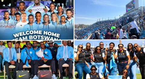 Letsile Tebogo: Electrifying scenes as more than 30,000 Batswana gather for their Olympic hero's homecoming