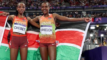 [WATCH] Faith Kipyegon & Beatrice Chebet display their dance moves after Olympics heroics