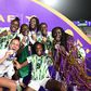 The Super Falcons celebrate winning their 10th WAFCON title | Credit: Instagram
